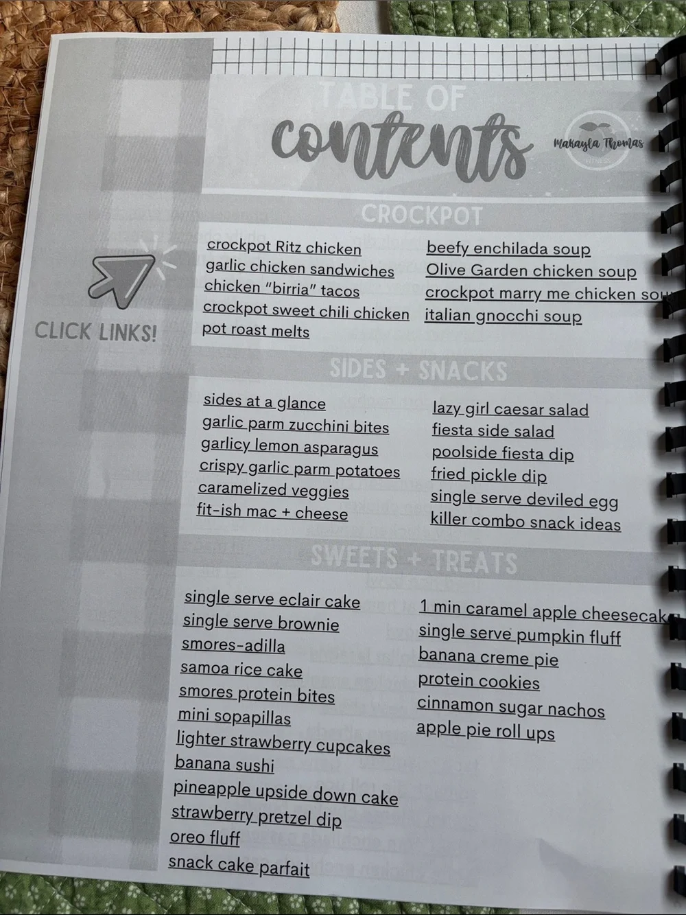 Good Food Mood Recipe Binder - Fitness Collection